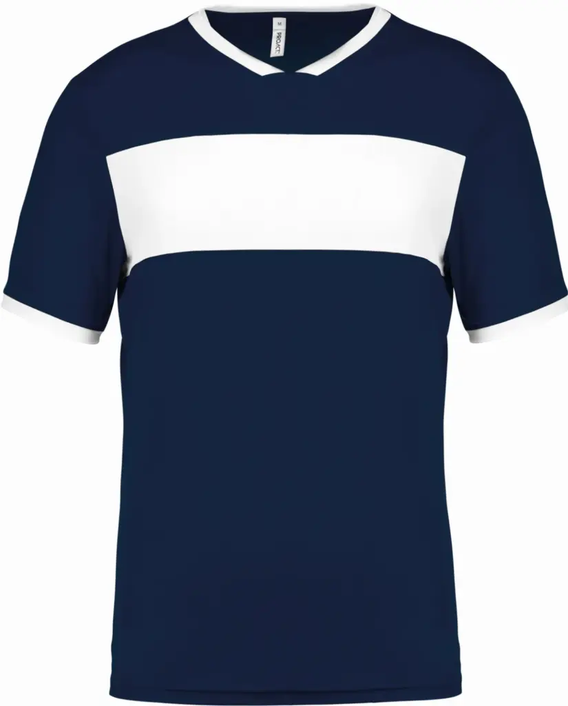 Unisex multisport sport-T-shirt met korte mouwen, sporty navy / white — productfoto 7