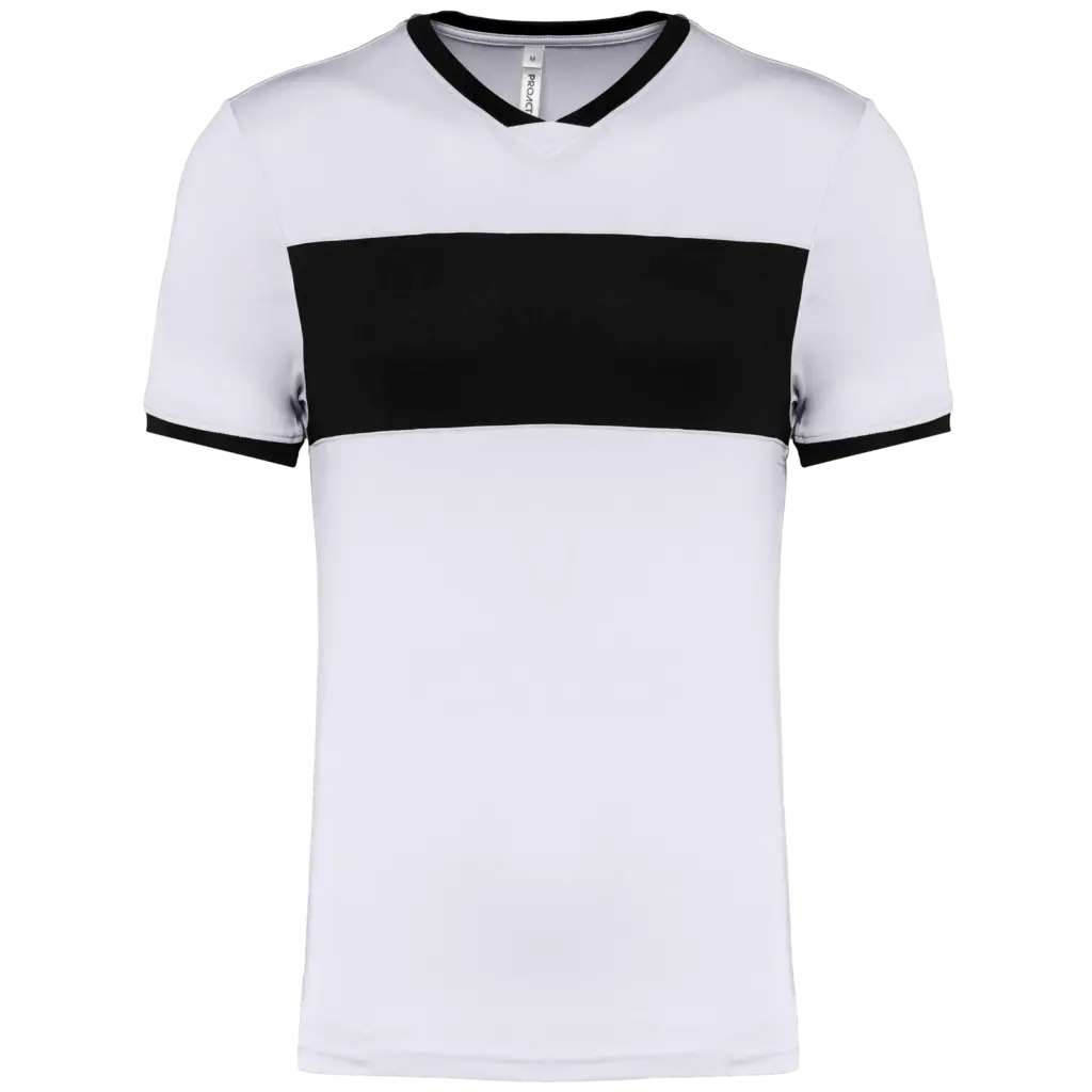 Unisex multisport sport-T-shirt met korte mouwen, white / black — productfoto 10