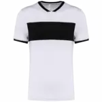 Unisex multisport sport-T-shirt met korte mouwen, white / black — productfoto 10