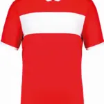 Multisport sport-T-shirt met korte mouwen voor kinderen, sporty red / white — productfoto 12