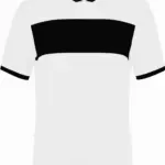 Multisport sport-T-shirt met korte mouwen voor kinderen, white / black — productfoto 9