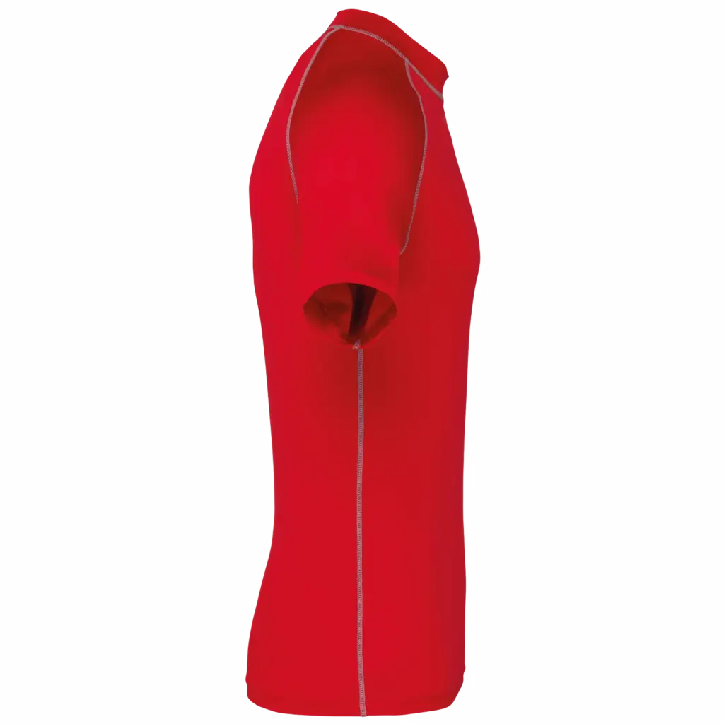 PS_PA4007-S_SPORTYRED - Hidalgo Functioneel T-shirt met korte mouwen en anti-UV-bescherming, sporty red — productfoto 8