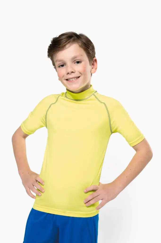 Functioneel kids-T-shirt met korte mouwen en anti-UV-bescherming