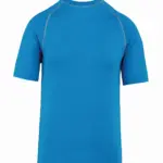 Functioneel kids-T-shirt met korte mouwen en anti-UV-bescherming, aqua blue — productfoto 6