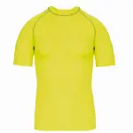 Functioneel kids-T-shirt met korte mouwen en anti-UV-bescherming, fluorescent yellow — productfoto 8