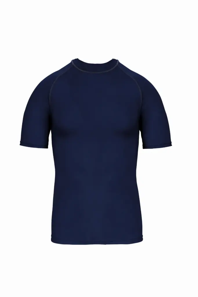 Functioneel kids-T-shirt met korte mouwen en anti-UV-bescherming, sporty navy — productfoto 9