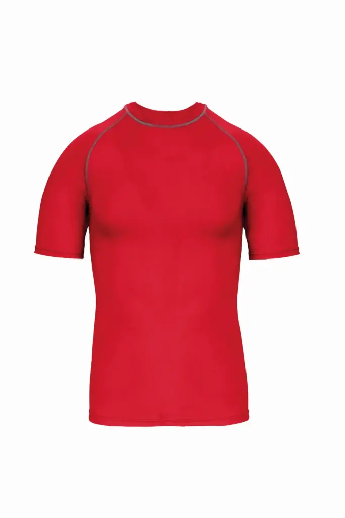 Functioneel kids-T-shirt met korte mouwen en anti-UV-bescherming, sporty red — productfoto 10