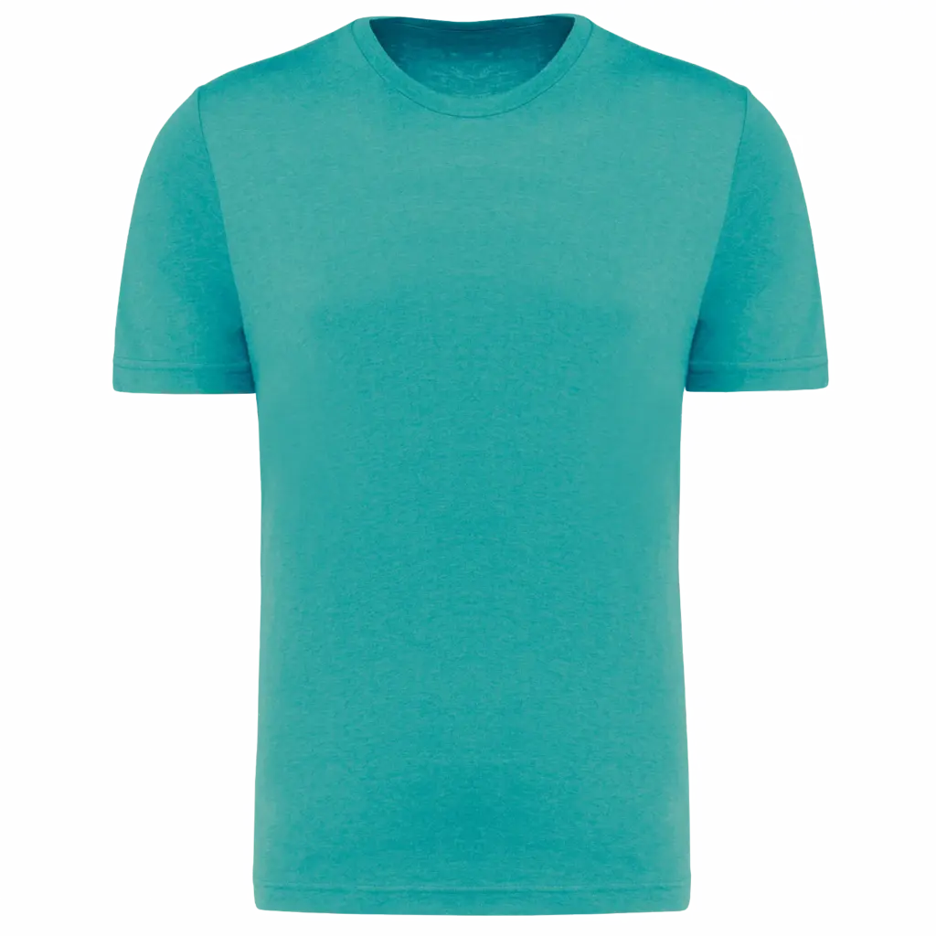 T-shirt triblend sport, turquoise blue heather — productfoto 16