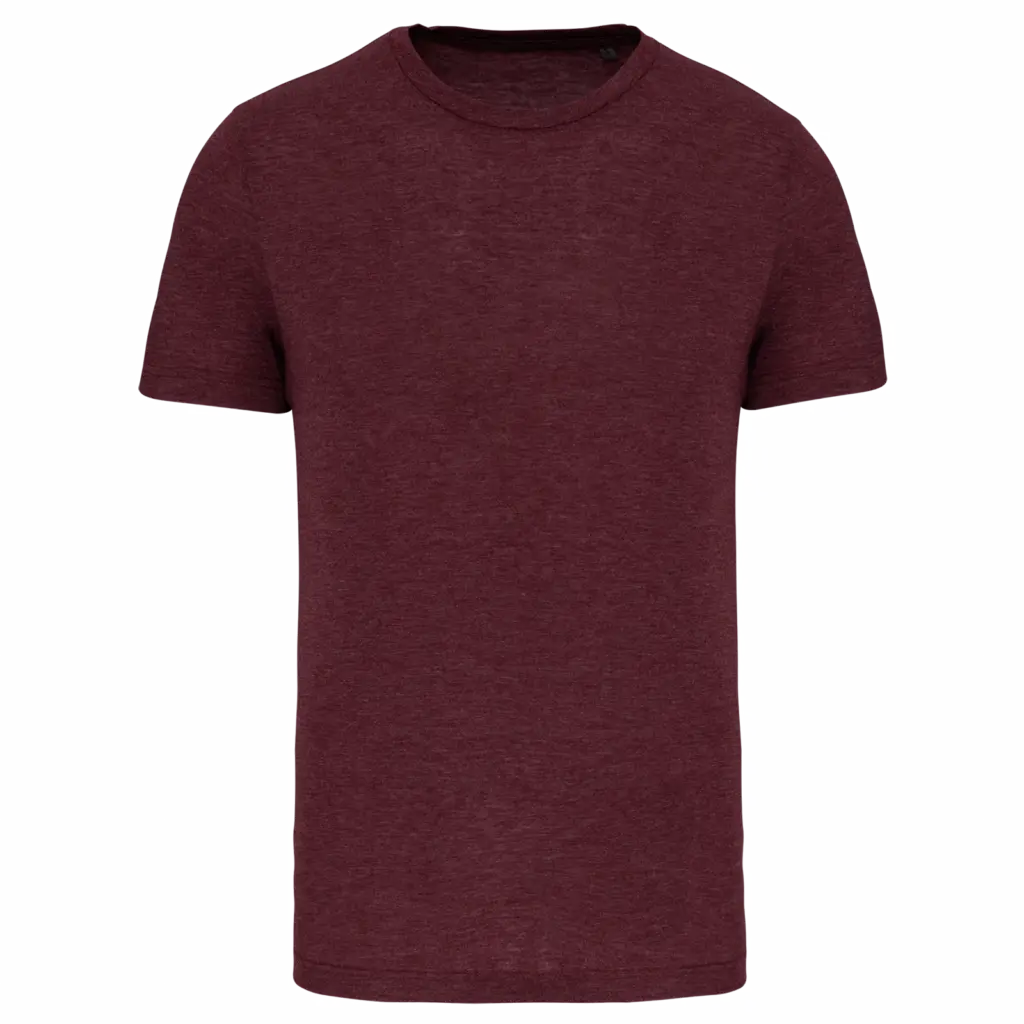 T-shirt triblend sport, wine heather — productfoto 18