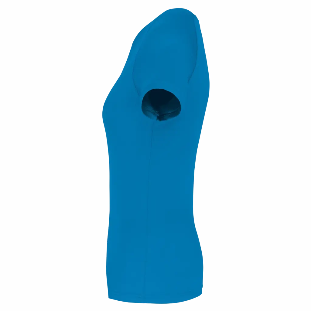 PS_PA4013-S_AQUABLUE - Hidalgo Gerecycled damessport-T-shirt met ronde hals, aqua blue — productfoto 5