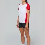 Ecologisch sport-T-shirt in twee kleuren voor dames — productfoto 2