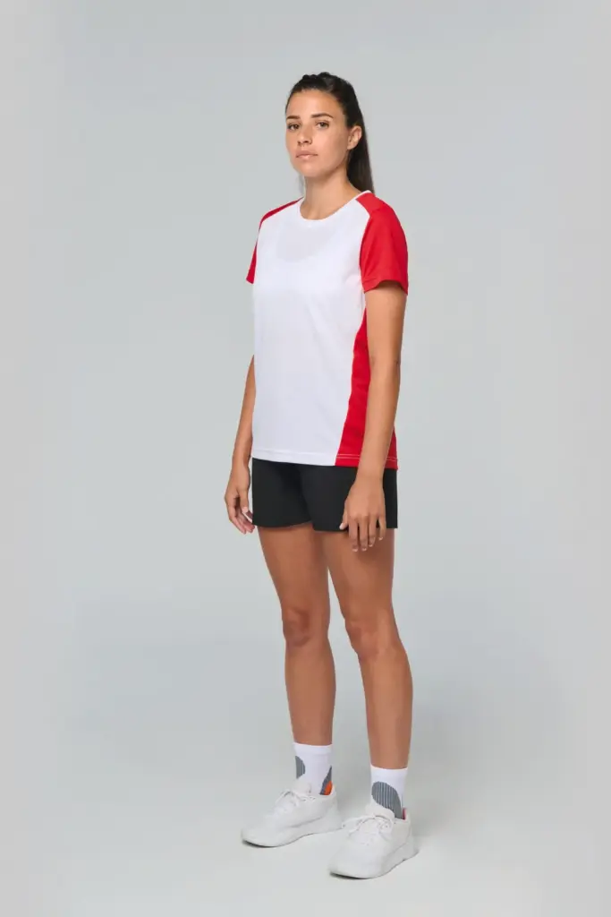 PA4015-PA1034-2_2025 - Hidalgo Ecologisch sport-T-shirt in twee kleuren voor dames — productfoto 2
