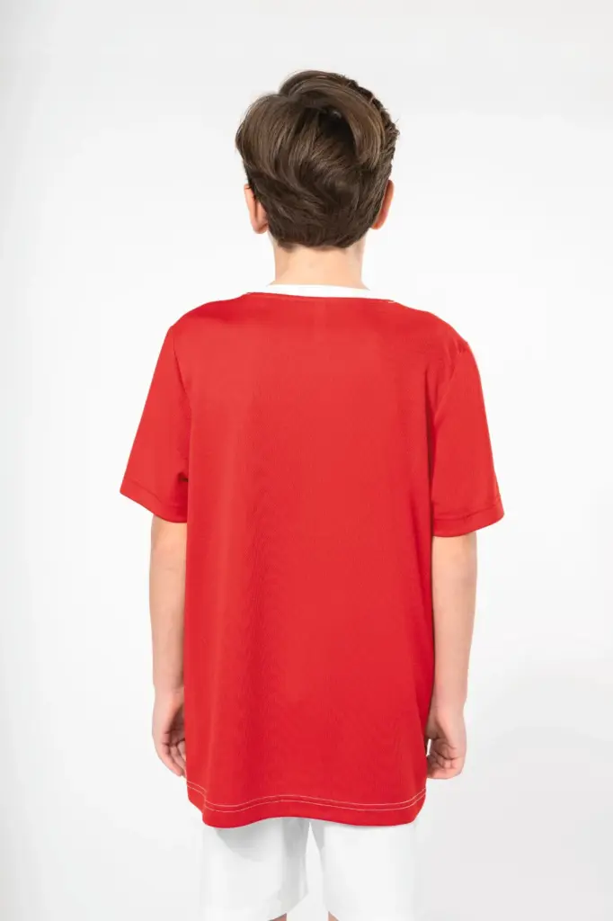 Ecologisch sport-T-shirt in twee kleuren voor kinderen — productfoto 2