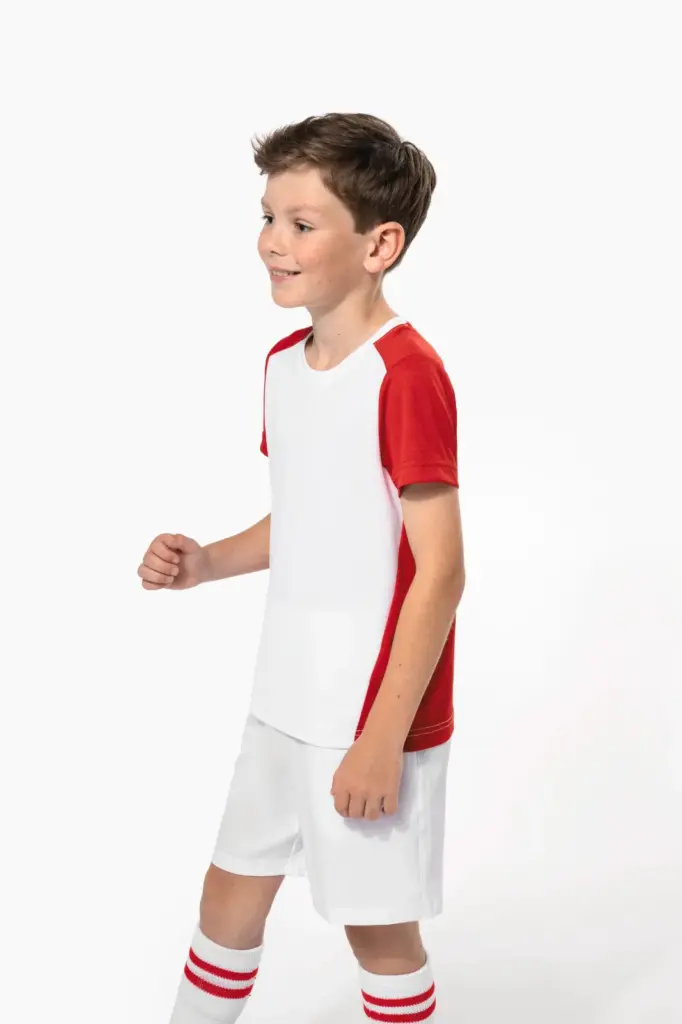Ecologisch sport-T-shirt in twee kleuren voor kinderen — productfoto 3