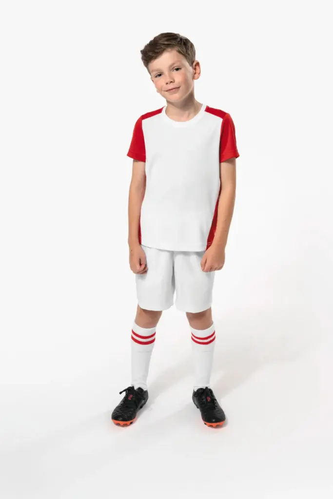 Ecologisch sport-T-shirt in twee kleuren voor kinderen — productfoto 4