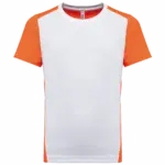 Sport-T-Shirt PA4016 bedrucken Recycelt Zweifarbig 4-14 J — Produktfoto 7