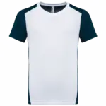 Sport-T-Shirt PA4016 bedrucken Recycelt Zweifarbig 4-14 J — Produktfoto 9