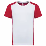 Sport-T-Shirt PA4016 bedrucken Recycelt Zweifarbig 4-14 J — Produktfoto 10