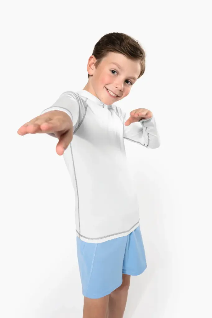 PA4018_2025 - Hidalgo Technisch kinder-T-shirt met lange mouwen en anti-UV-bescherming — productfoto 3