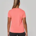 Damessport-T-shirt triblend met ronde hals — productfoto 2