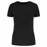 Damessport-T-shirt triblend met ronde hals, black — productfoto 6