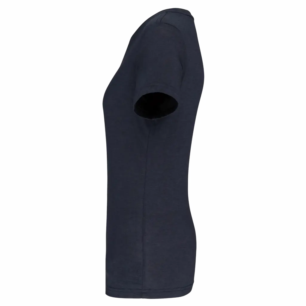 PS_PA4021-S_FRENCHNAVYHEATHER - Hidalgo Damessport-T-shirt triblend met ronde hals, french navy heather — productfoto 10