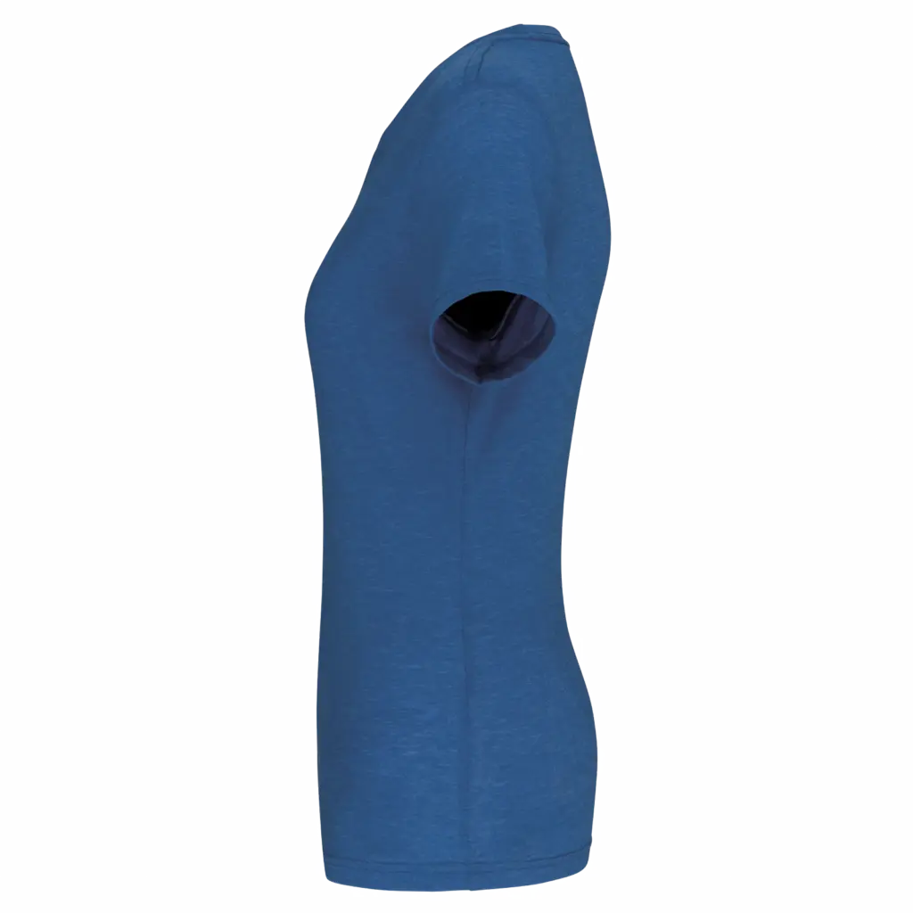 PS_PA4021-S_SPORTYROYALBLUEHEATHER - Hidalgo Damessport-T-shirt triblend met ronde hals, sporty royal blue heather — productfoto 14