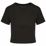 Triblend dames croptop, black — productfoto 6