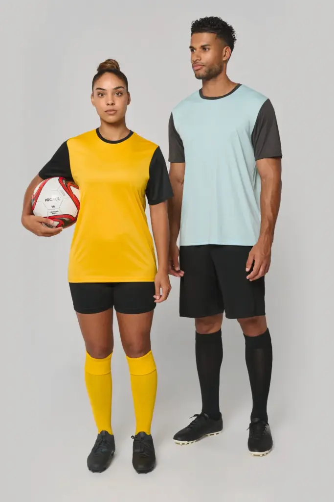 Unisex multisport T-shirt met korte mouwen in twee kleuren