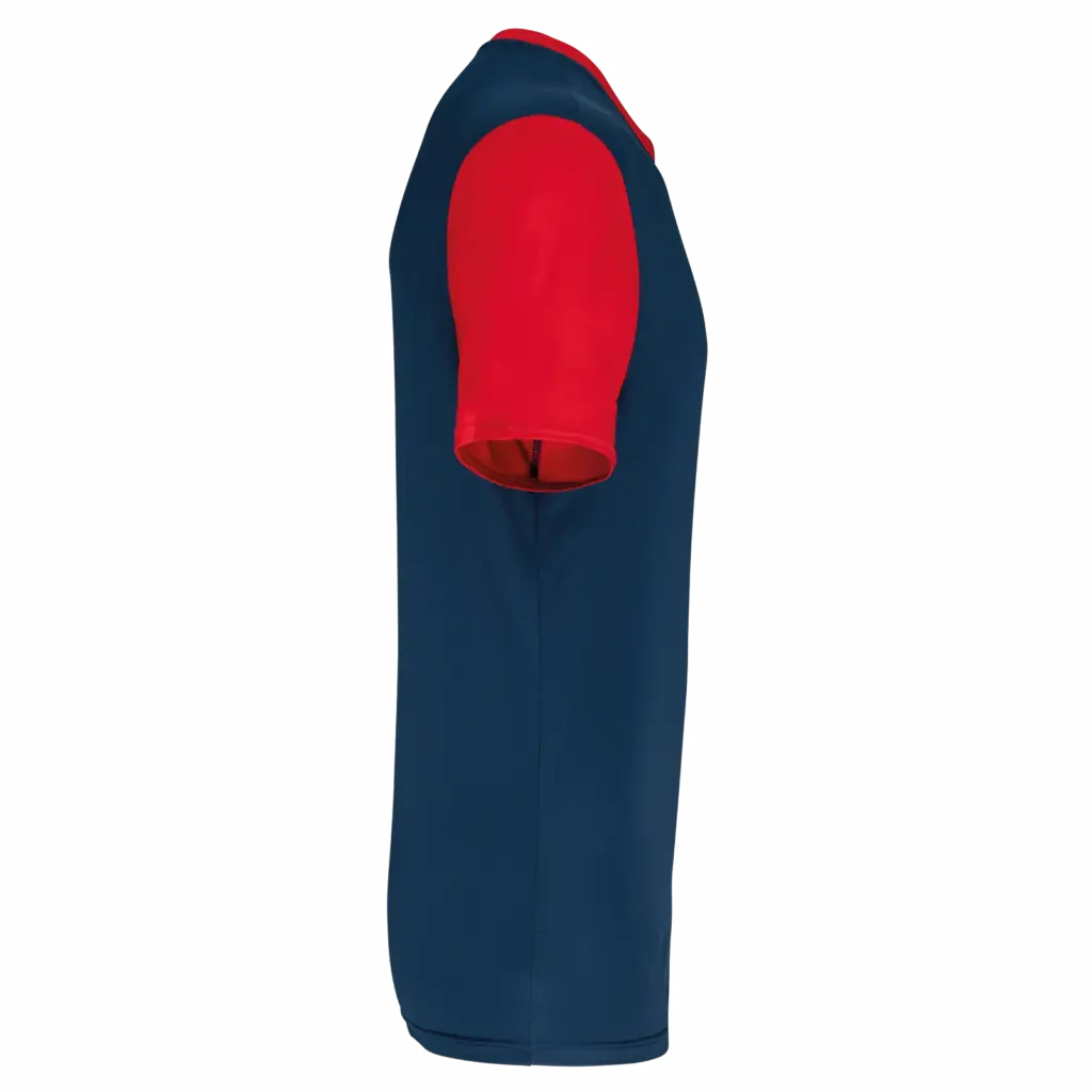 PS_PA4023-S_SPORTYNAVY-SPORTYRED - Hidalgo Unisex multisport T-shirt met korte mouwen in twee kleuren, sporty navy / sporty red — productfoto 18