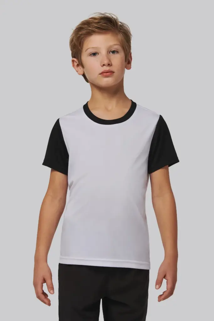 Multisport T-shirt met korte mouwen in twee kleuren voor kinderen