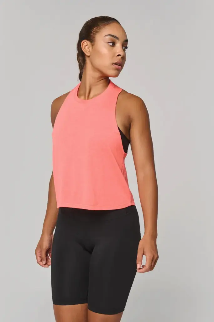 Dames triblend croptop