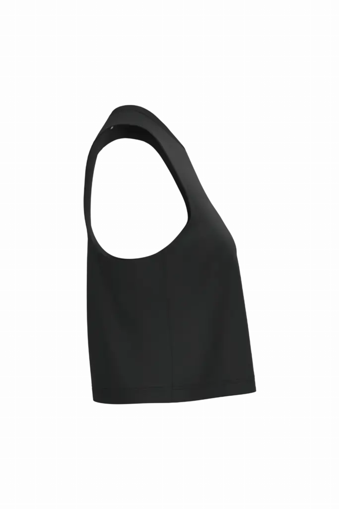 PS_PA4025-S_BLACK - Hidalgo Dames triblend croptop, black — productfoto 5