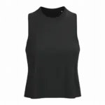 Dames triblend croptop, black — productfoto 6
