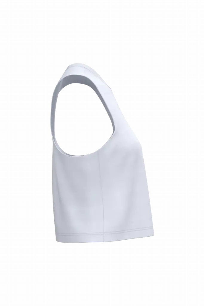 PS_PA4025-S_WHITE - Hidalgo Dames triblend croptop, white — productfoto 7