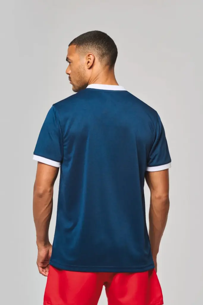 Rugbyshirt met korte mouwen uniseks — productfoto 2