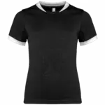 Kinder rugbyshirt met korte mouwen, black — productfoto 6