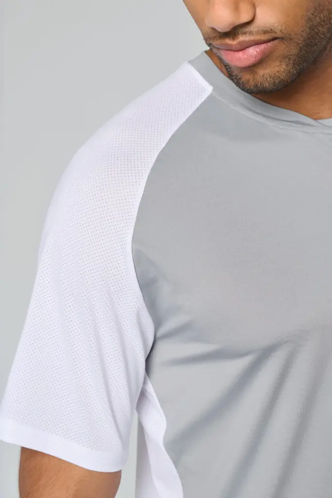 PA4030-2_2025 - Hidalgo Tweekleurig padel-T-shirt met raglanmouwen voor heren — productfoto 3