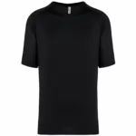 Tweekleurig padel-T-shirt met raglanmouwen voor heren, black — productfoto 5