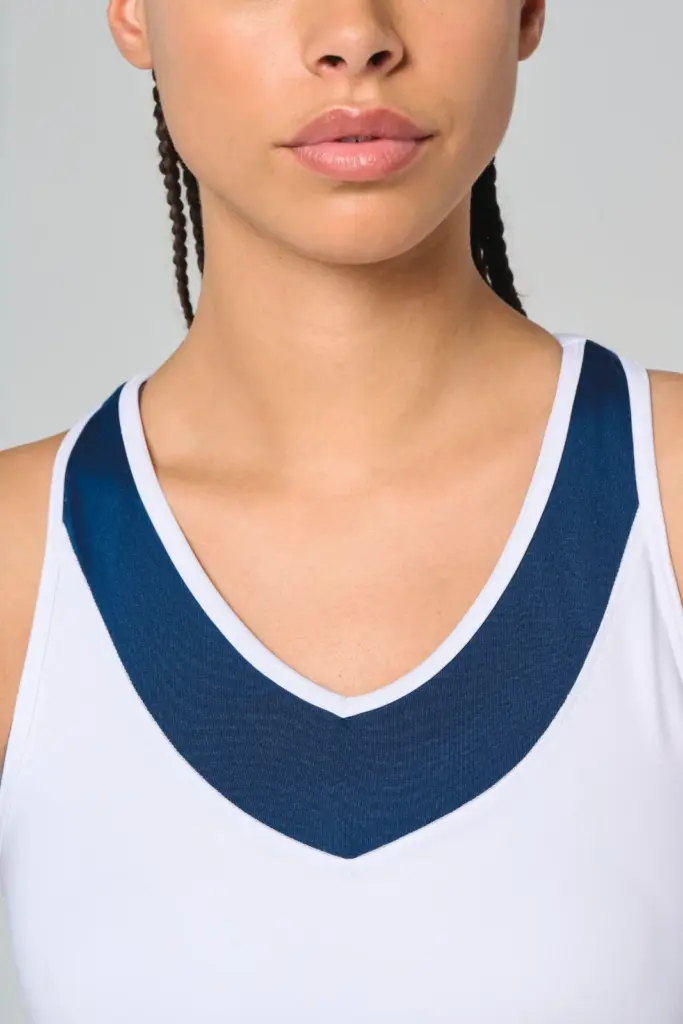 Tweekleurige padeltop voor dames — productfoto 2