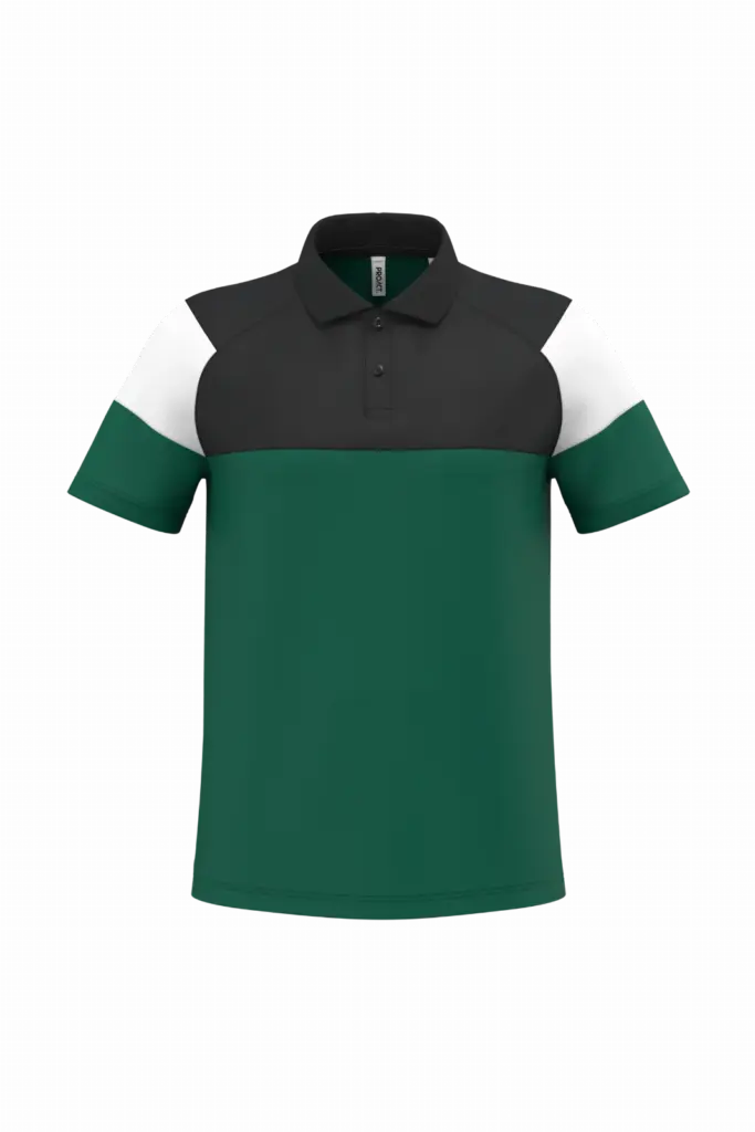 Trainingspoloshirt Unisex mit Logo bedrucken Polyester — Produktfoto 3