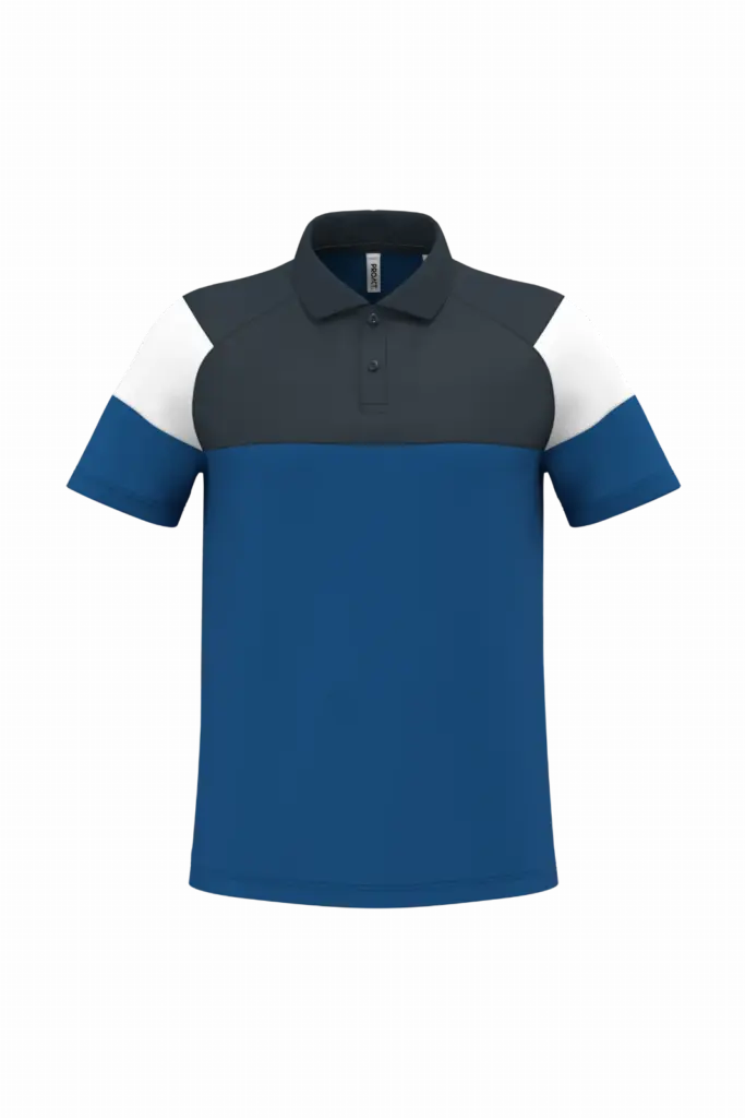 Trainingspoloshirt Unisex mit Logo bedrucken Polyester — Produktfoto 4