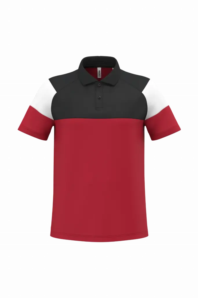 Trainingspoloshirt Unisex mit Logo bedrucken Polyester — Produktfoto 6