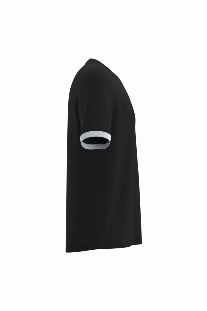 Sport-t-shirt van polyester, black/white — productfoto 5