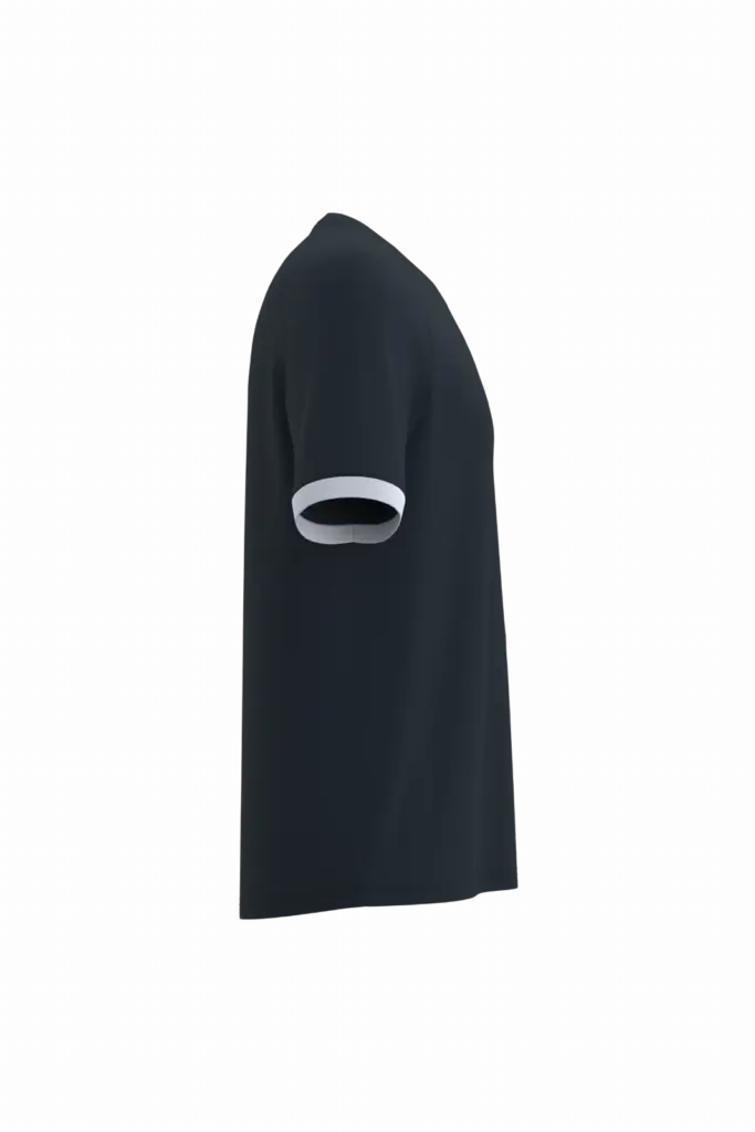 Sport-t-shirt van polyester, navy / white — productfoto 6