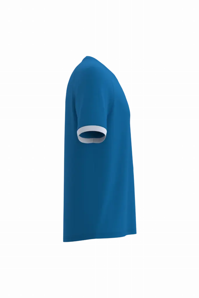 Sport-t-shirt van polyester, sporty royal blue / white — productfoto 8