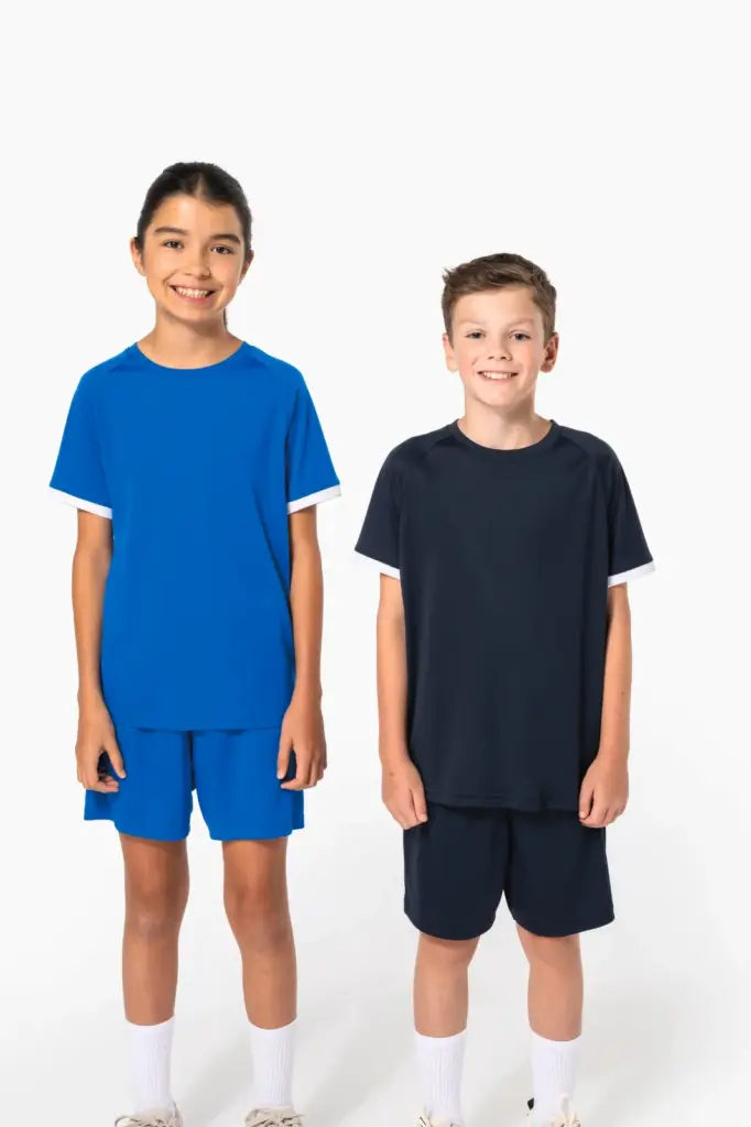 Sport-t-shirt van polyester voor kinderen