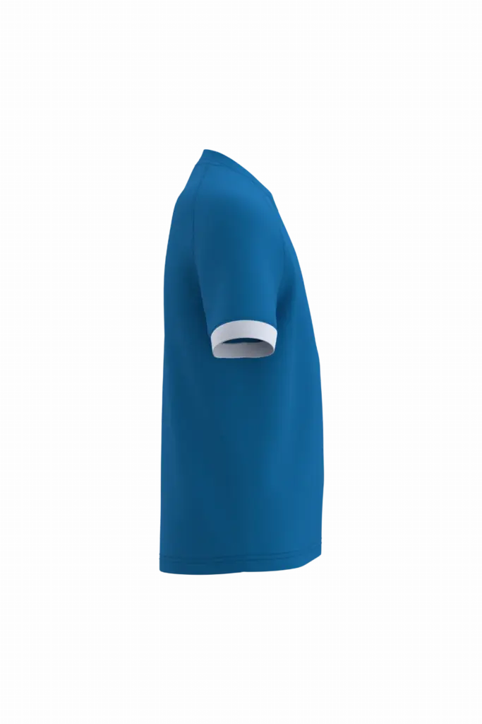 Sport-t-shirt van polyester voor kinderen, sporty royal blue / white — productfoto 7