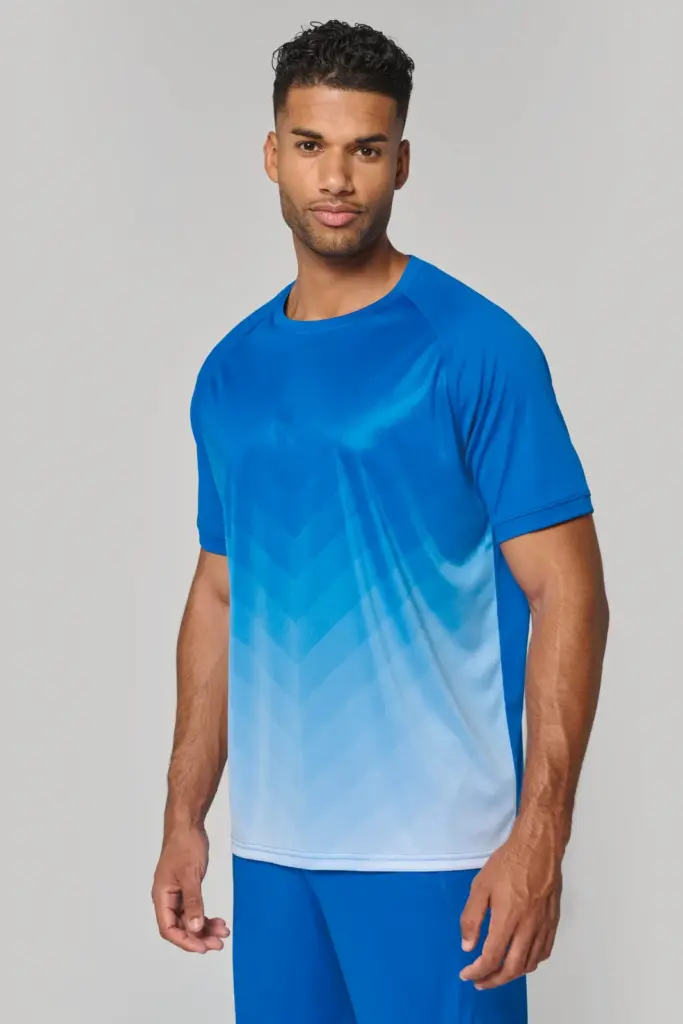Sport-t-shirt van gesublimeerd polyester uniseks
