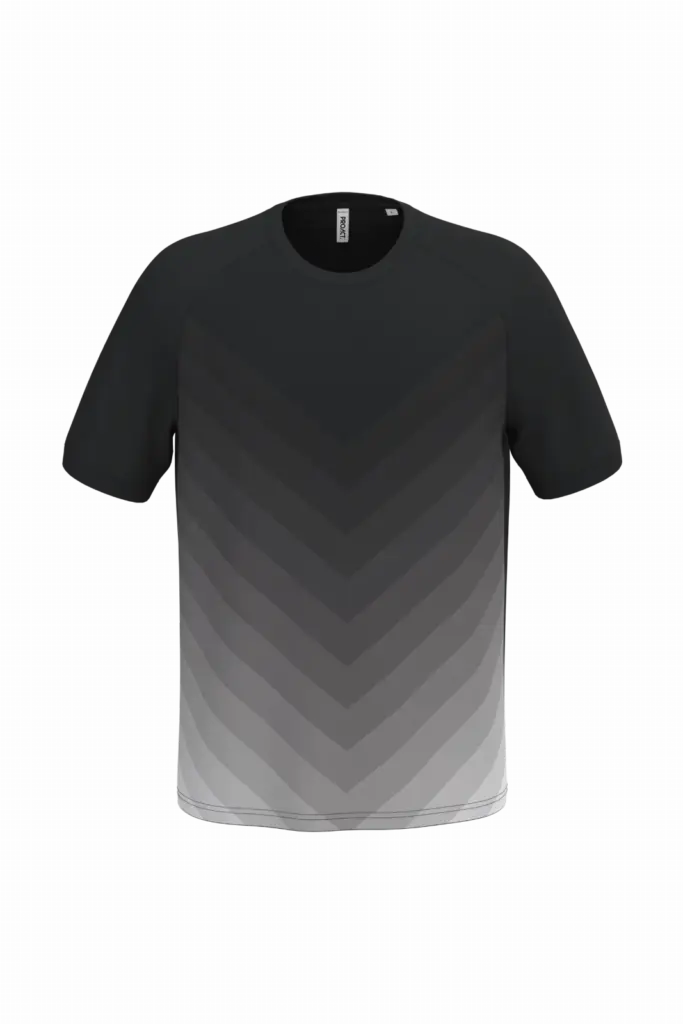 PS_PA4047_BLACK - Hidalgo Sport T-Shirt bedrucken PA4047 Polyester atmungsaktiv XS-3XL — Produktfoto 6